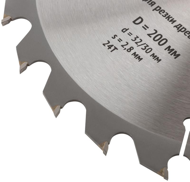  Диск пильный для циркулярных пил по дереву 200х32/30х24T FIT 37748 фото в каталоге от BTSprom.by