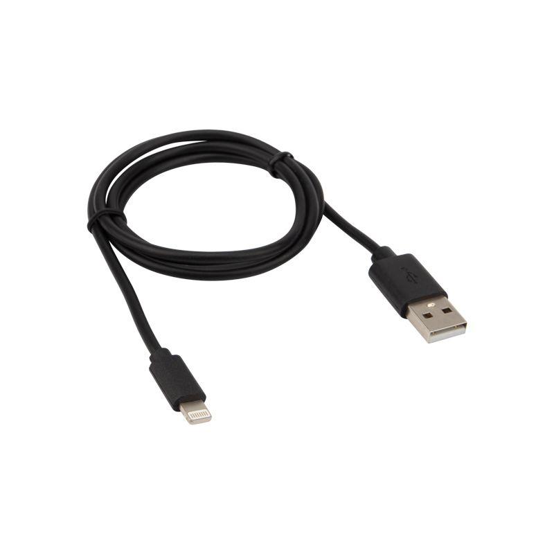  Кабель USB-A-Lightning для Apple 1А 1м ПВХ черн. Rexant 18-1122 фото в каталоге от BTSprom.by