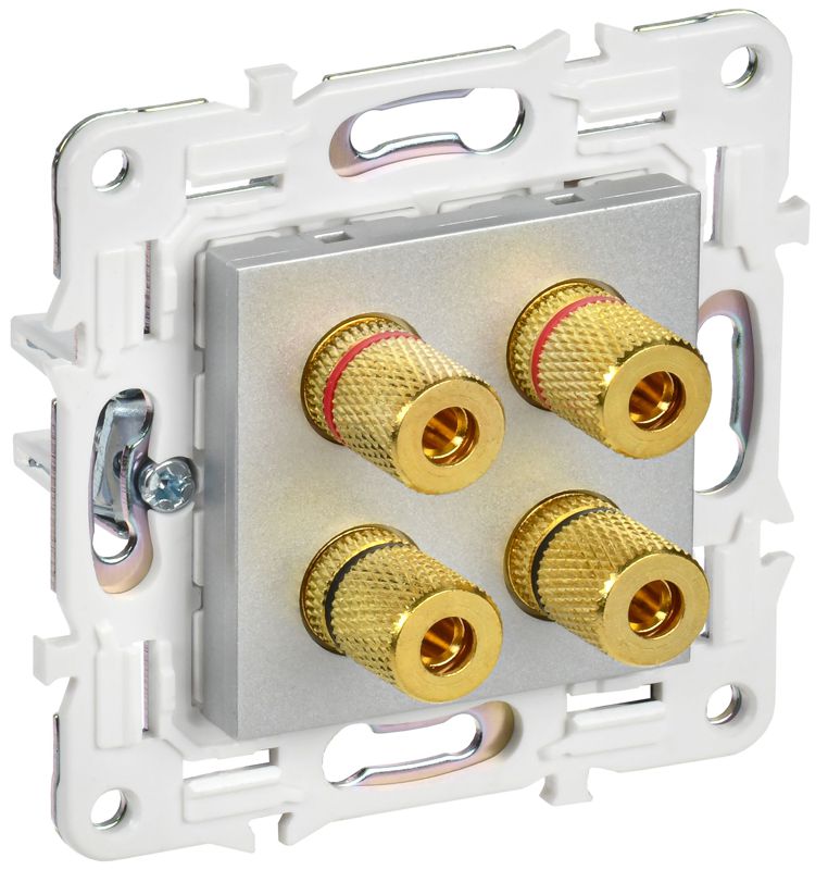 аудиорозетка 4-м skandy sk-a01s серебр. iek sk-s40-k23 от BTSprom.by