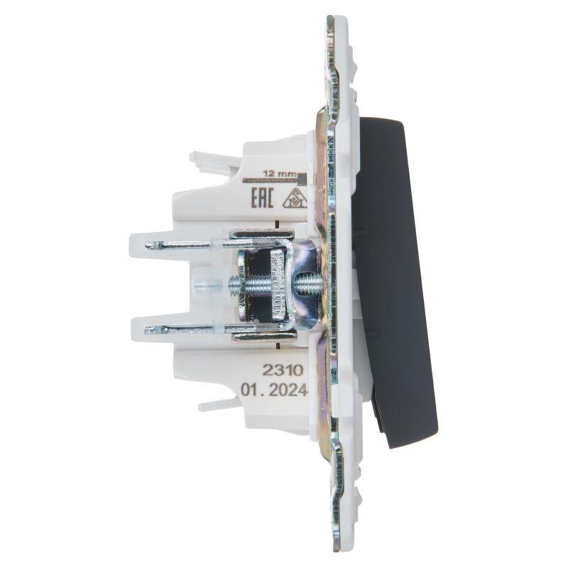  Выключатель 3-кл. SKANDY 10А SK-V11G графит IEK SK-V30-0-10-K53 фото в каталоге от BTSprom.by