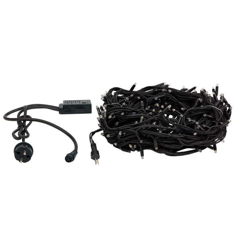  Гирлянда светодиодная "Твинкл Лайт" 20м 240LED желт. 20Вт 220-240В IP67 с контроллером 8 режимов провод каучук черн. Neon-Night 303-321 фото в каталоге от BTSprom.by