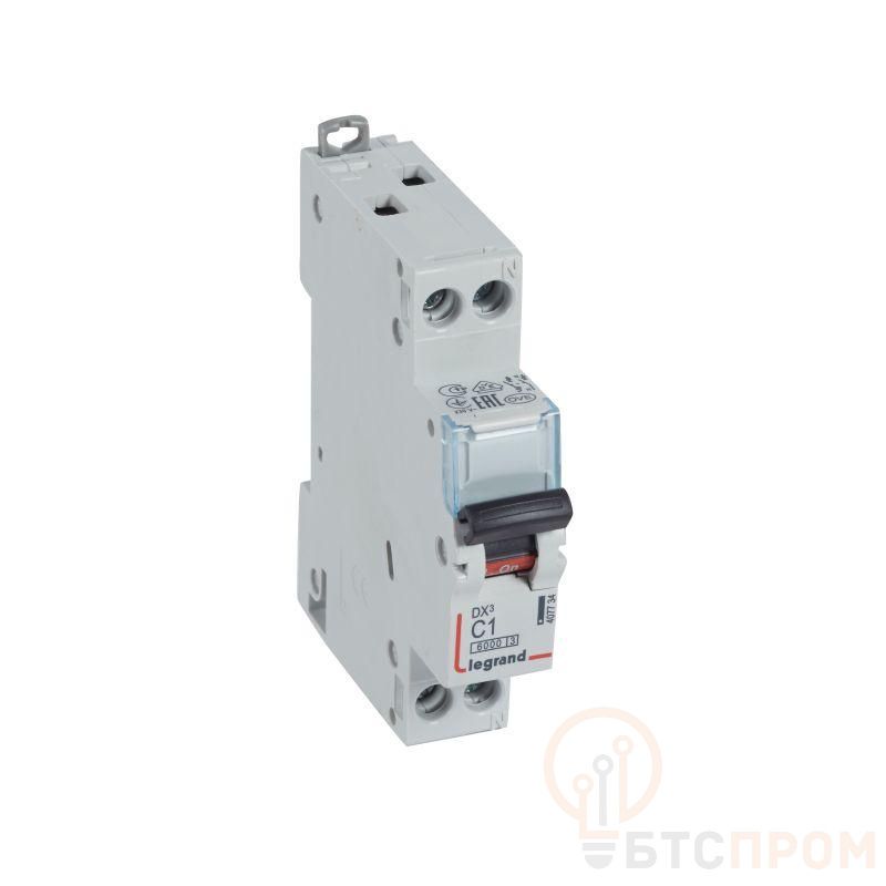 Выключатель автоматический модульный 2п (1P+N) C 1А 10кА DX3 6000 1мод. 230/400В Leg 407734 фото в каталоге от BTSprom.by  Выключатель автоматический модульный 2п (1P+N) C 1А 10кА DX3 6000 1мод. 230/400В Leg 407734 фото в каталоге от BTSprom.by