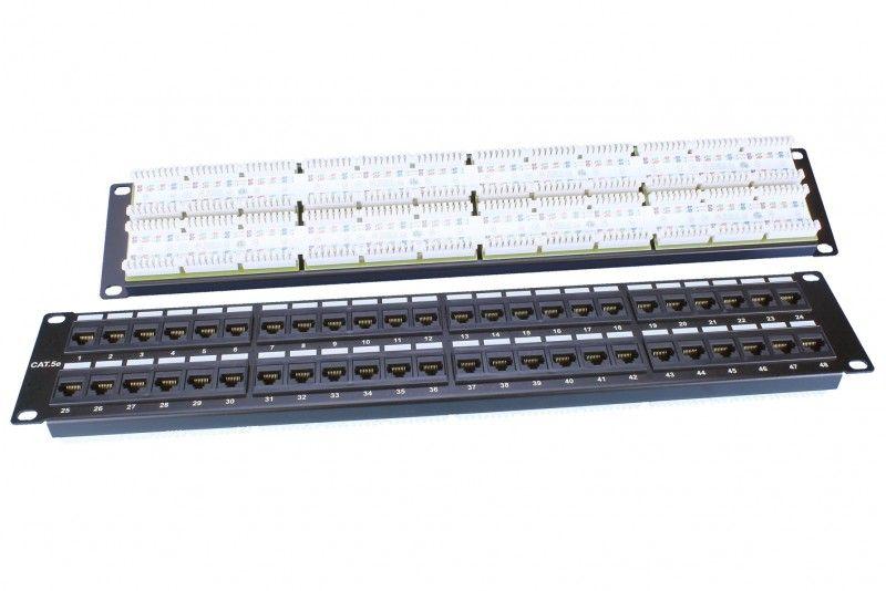 патч-панель 19дюйм 2u кат.5e 48 портов rj45 dual idc rohs pp3-19-48-8p8c-c5e-110d черн. hyperline 246100 от BTSprom.by