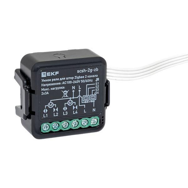 реле умное для штор в подрозетник 2-канальное zigbee connect select ekf scsh-2g-zb от BTSprom.by