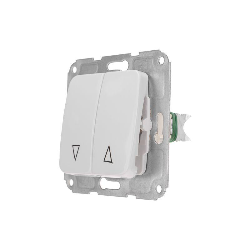  Выключатель для жалюзи 2-кл. СП DEA 10А механизм бел. Kranz KR-78-0209 фото в каталоге от BTSprom.by