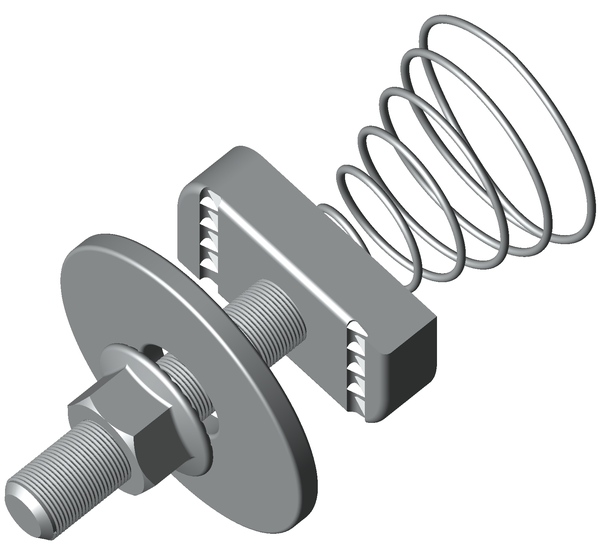 Комплект соединительный 12х50 для STRUT-профиля с конусной пружиной EKF ksst12x50 от BTSprom.by