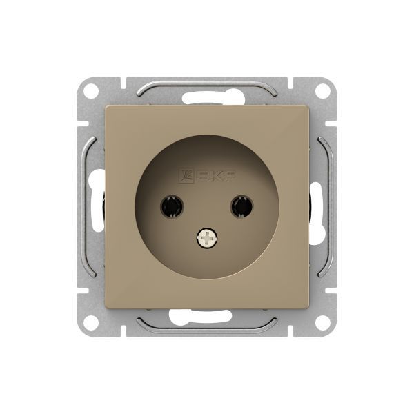 розетка сп эпика 16а без заземл. защ. шторки механизм шампань ekf up1-soc-101 от BTSprom.by