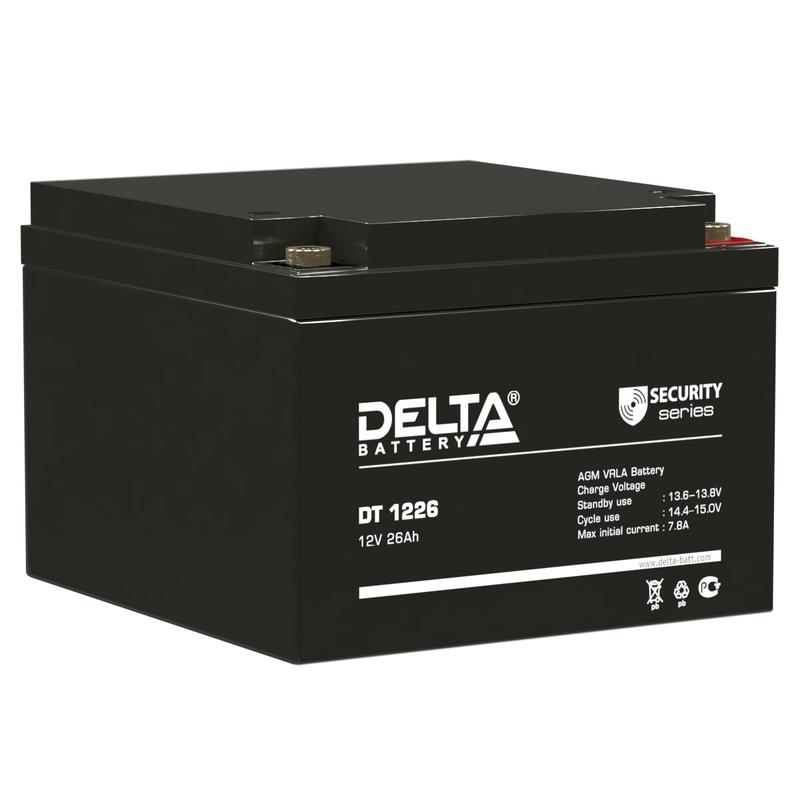 аккумулятор опс 12в 26а.ч delta dt 1226 от BTSprom.by