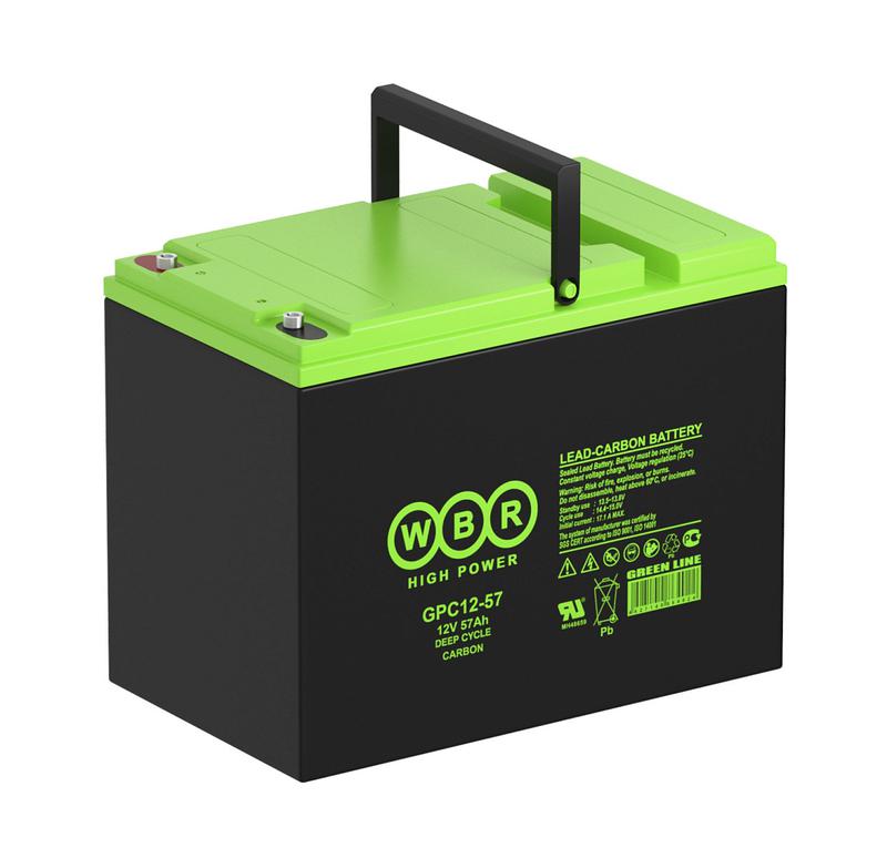  Аккумулятор тяговый 12В 57А.ч WBR GPC12-57 WBR фото в каталоге от BTSprom.by