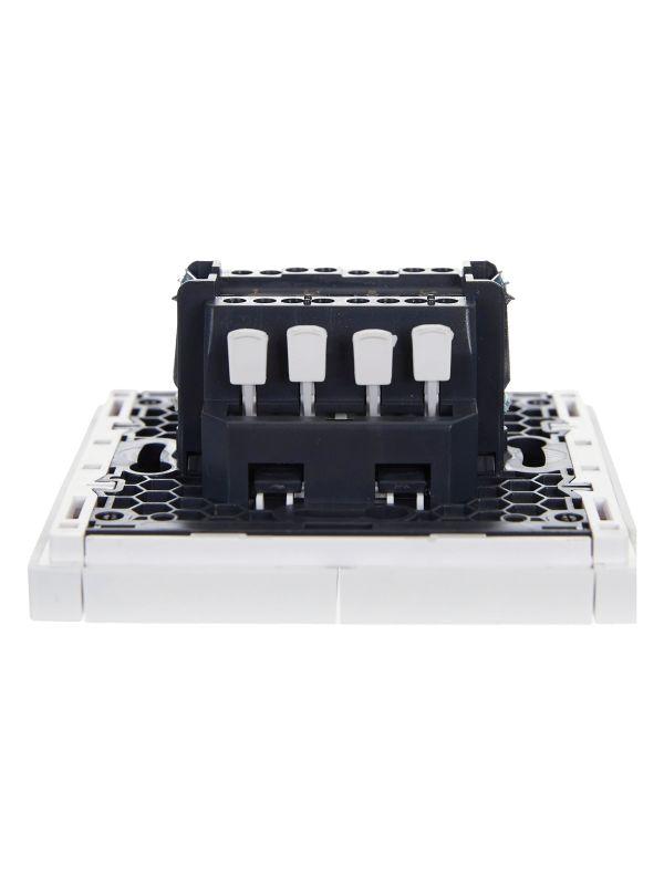  Выключатель проходной 2-кл. СП FORTE&PIANO 10А FP207 бел. IEK FP-V22-0-10-1-K01 фото в каталоге от BTSprom.by