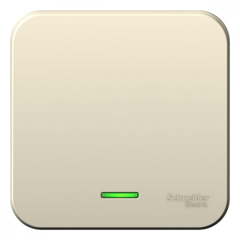 переключатель проходной 1-кл. оп blanca 10а ip20 (сх. 6) 250в с подсветкой с изолир. пластиной молочн. se blnva106112 от BTSprom.by