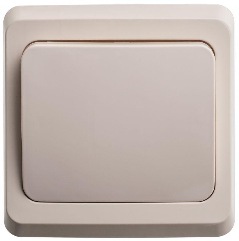  Выключатель кнопочный 1-кл. СП Этюд 10А IP20 с самовозвратом крем. SE KC10-001K фото в каталоге от BTSprom.by