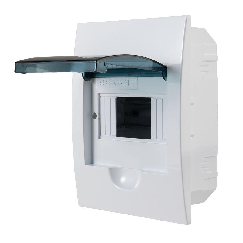  Бокс ЩРВ-П-6 IP41 пластик. бел. Rexant 11-0206 фото в каталоге от BTSprom.by