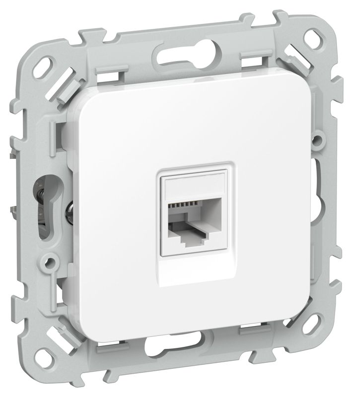 розетка компьютерная сп flite рк6-1-0-флб rj45 кат.6 utp механизм бел. iek fi-k12-2-k01 от BTSprom.by