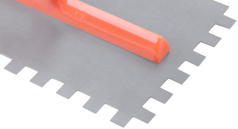  Гладилка зубчатая 280х130мм зуб 10х10мм пластик. ручка стальная КУРС 05139 фото в каталоге от BTSprom.by