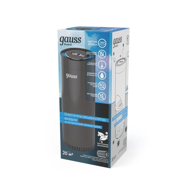  Очиститель-рециркулятор воздуха Guard с УФ-излучением бактерицидный индикаторы температуры и влажности площадь очистки 20м GAUSS GR020 фото в каталоге от BTSprom.by