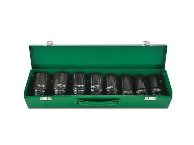 набор головок ударн. 3/4" 22-38 мм 6 гр. 8пр. toptul gdad0807 от BTSprom.by