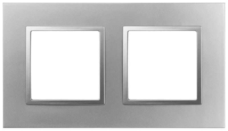 рамка 2-м elegance 14-5012-03 classic алюм. эра б0060578 от BTSprom.by