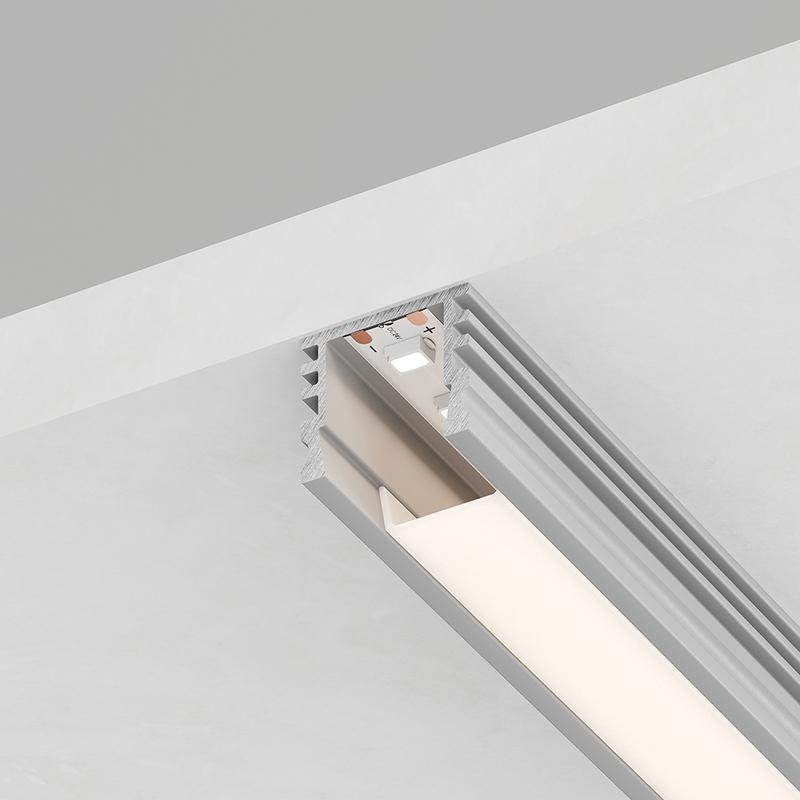 профиль алюминиевый cab261 16х12 накладной высокий серебр. 2м ( в комплекте 2 заглушки 4 крепежа) feron 10266 от BTSprom.by