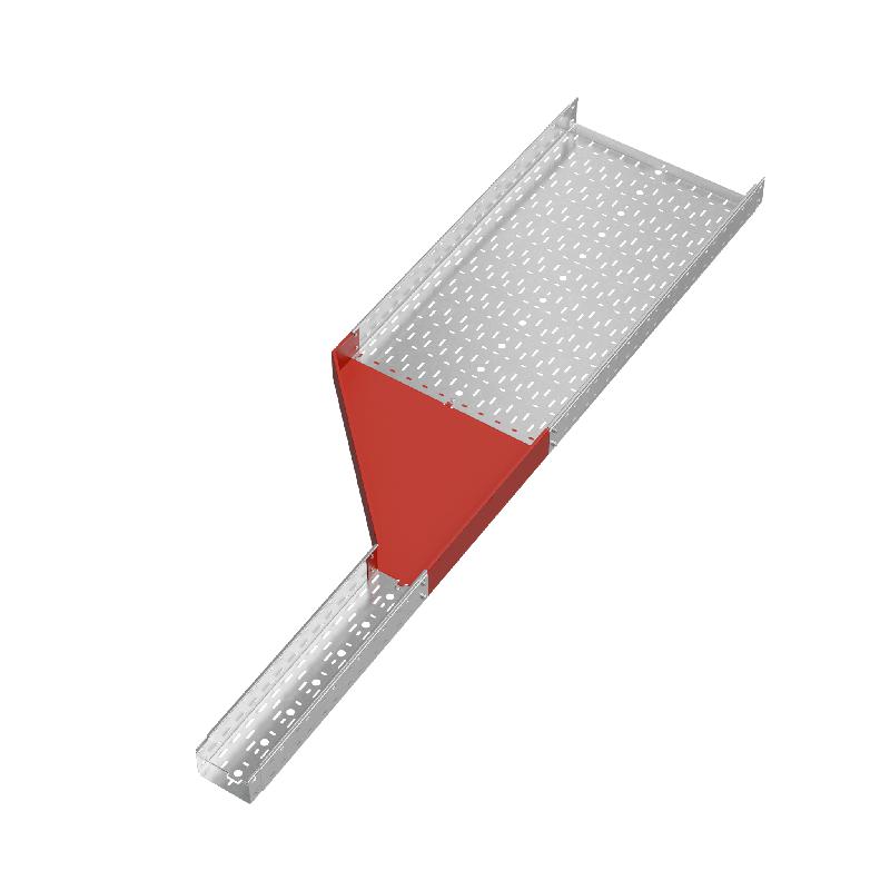 Переходник для лотка левый 100х150-600 "ПЛЮС" PDplus100-150-600-L INOX304 КМ PL5869 фото в каталоге от BTSprom.by