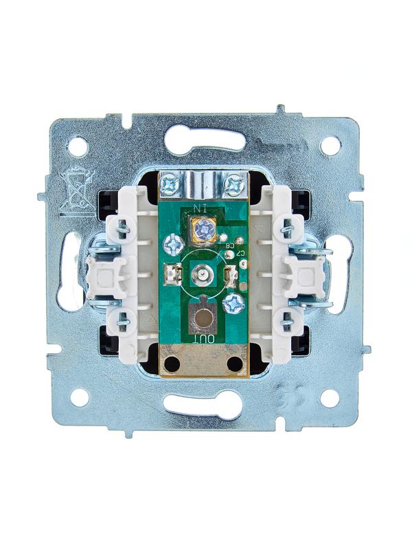  Розетка телевизионная оконечная TV СП ASTI IP20 механизм черн. бархат LEZARD 7081-4288-130 фото в каталоге от BTSprom.by