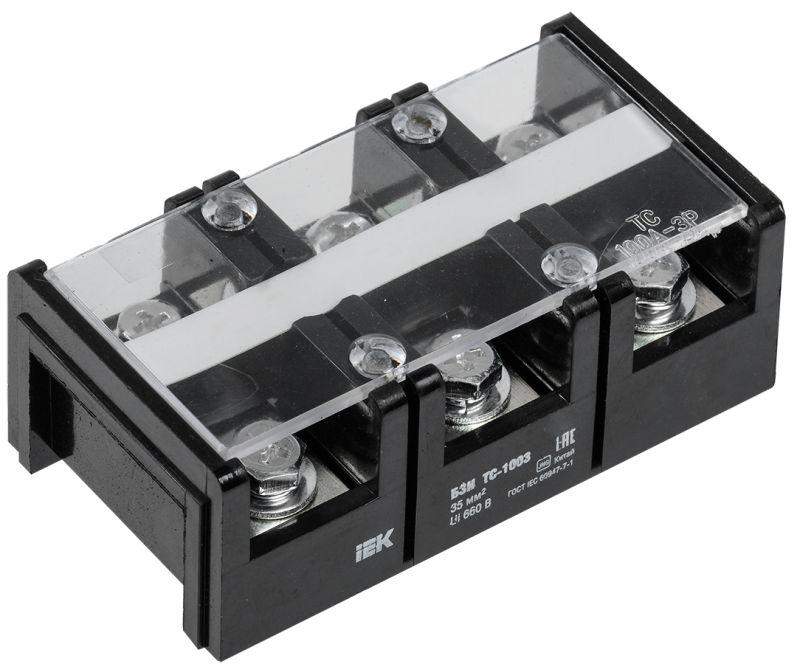 блок зажимов бзн тс-1003 35кв.мм 100a 3 пары iek yzn42-03-035-k02 от BTSprom.by