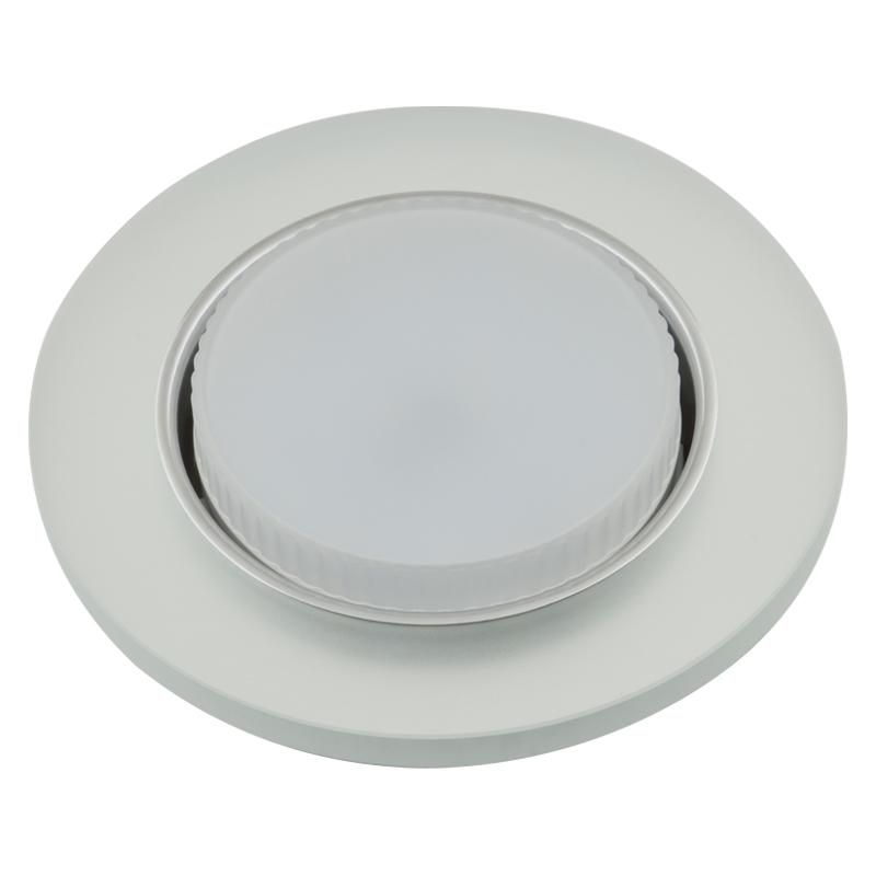светильник точечный декоративный dls-l158 gx53 chrome/matt clear gx53 встраив. доп. светодиод. подсветка 4вт без лампы метал./стекло fametto ul-00005323 от BTSprom.by