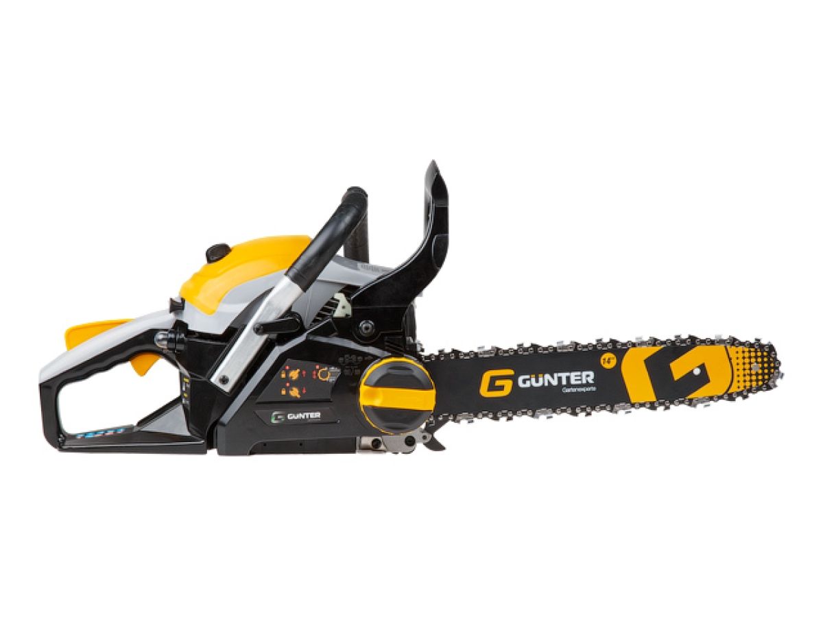бензопила gunter msh-3805 шина 35 см (14''), 3/8" lp, 1,3 мм, 52 зв. (1.50 квт, 2.0 л.с., 37,2 см3, вес 6 кг) msh-3805 от BTSprom.by