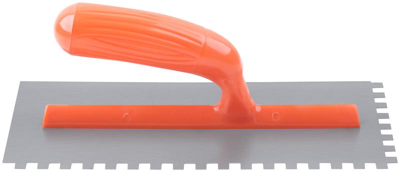  Гладилка зубчатая 280х130мм зуб 8х8мм пластик. ручка стальная КУРС 05138 фото в каталоге от BTSprom.by