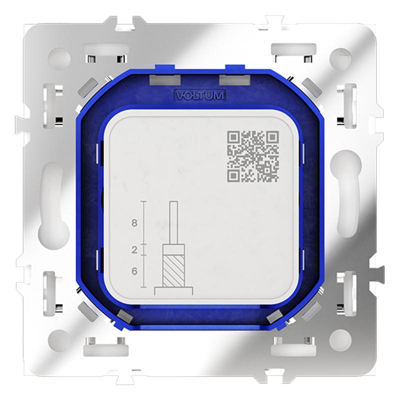  Розетка телевизионная оконечная TV + SAT 2-м СП S70 механизм бел. глянцевый Voltum VLS060401 фото в каталоге от BTSprom.by