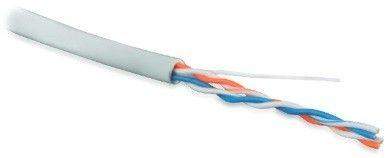 кабель витая пара u/utp кат.5 2 пары 24 awg ож. solid (500м) pvc -20град.c-+75град.c uutp2-c5-s24-in-pvc-gy-500 (utp2-c5e-solid-gy-500) сер. hyperline 42053 от BTSprom.by