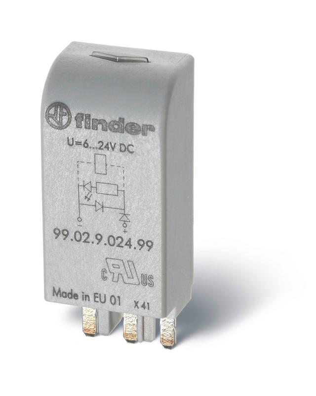 модуль индикации и защиты led + варистор 110...240в ac/dc зел. finder 9902023098 от BTSprom.by