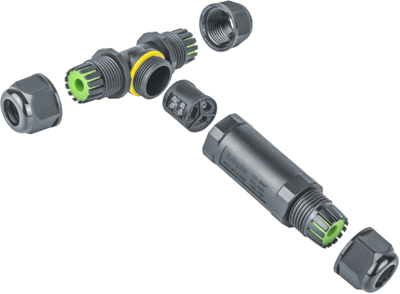  Коннектор кабельный T-образный 82 832 NTB-T01-3P-IP68 3PIN Navigator 82832 фото в каталоге от BTSprom.by