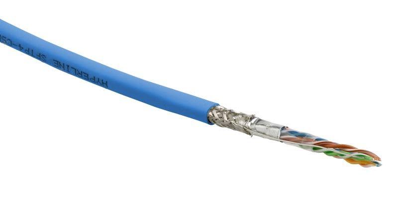кабель витая пара sf/utp кат.5e 4 пары 24 awg ож solid экран-фольга + медн. оплетка pvc -20град.c-+75град.c sfutp4-c5e-s24-in-pvc-bl-305 гарантия: 15 лет компонентн. / 25 лет системн. син. (уп.305м) hyperline 392840 от BTSprom.by