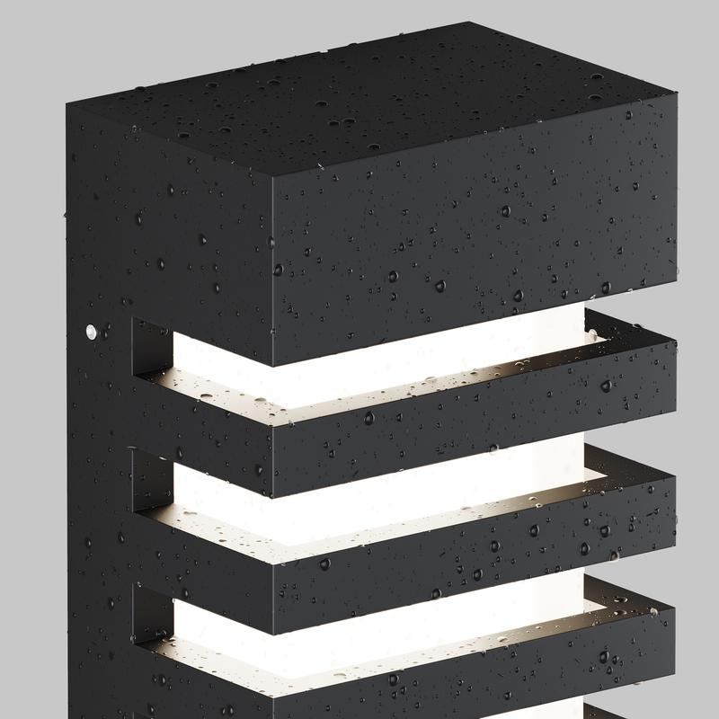  Светильник Remsa 1х60Вт E14 IP54 бра настен. Maytoni O034WL-01B фото в каталоге от BTSprom.by