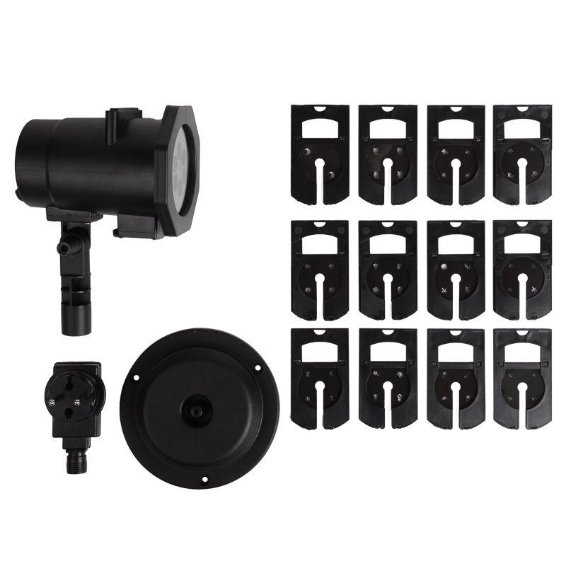  Проектор светодиодный 4LED RGBW 4Вт 12В IP44 12 сменных слайдов Neon-Night 601-262 фото в каталоге от BTSprom.by