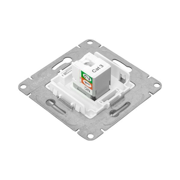  Розетка телефонная 1-м СП Эпика RJ11 механизм алюм. EKF UP1-SOA-RJ11 фото в каталоге от BTSprom.by