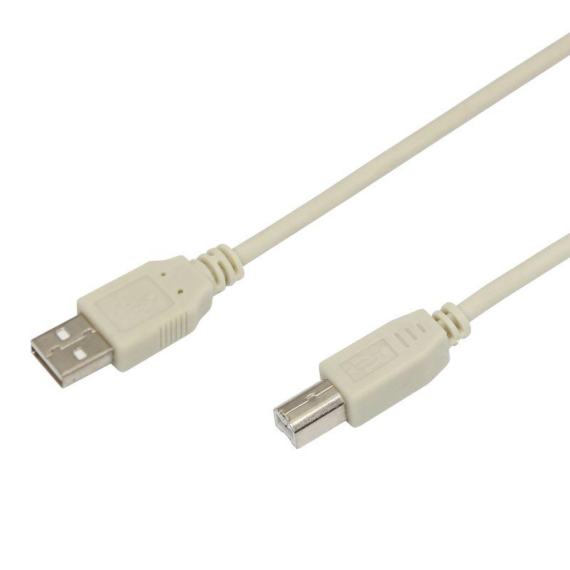 шнур usb 2.0 (usb а-usb в) 1.8м сер. rexant 18-1104 от BTSprom.by