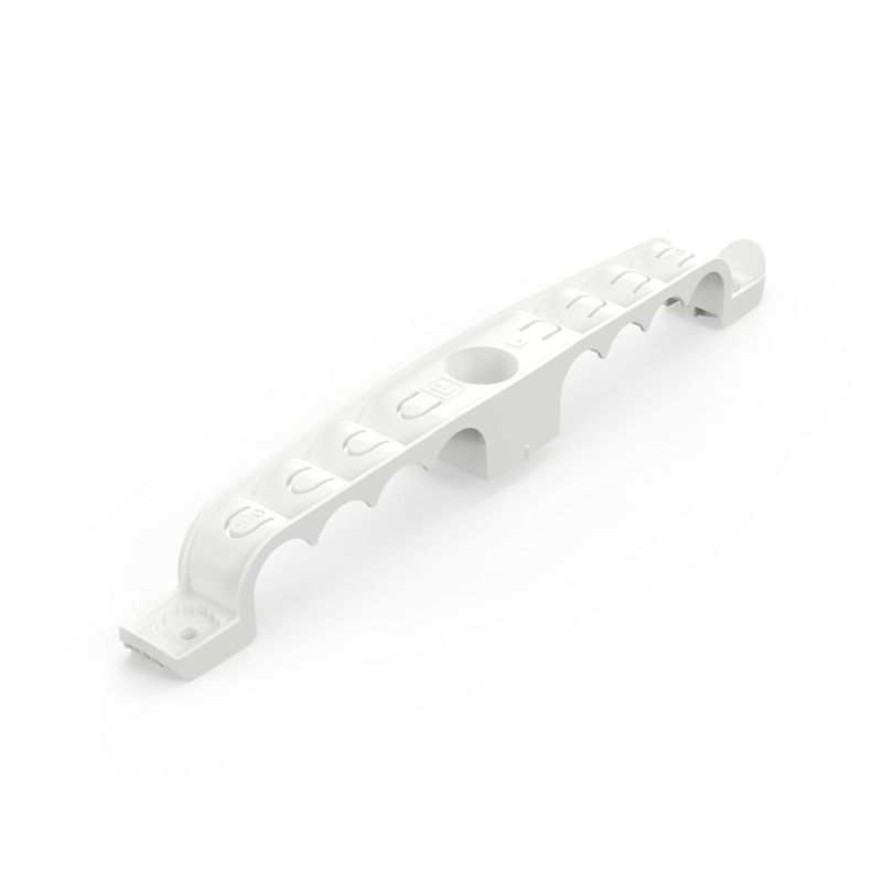 держатель труб d16мм для прямого монтажа двусторон. на 8 мест бел. (уп.25шт) промрукав pr13.03288 от BTSprom.by