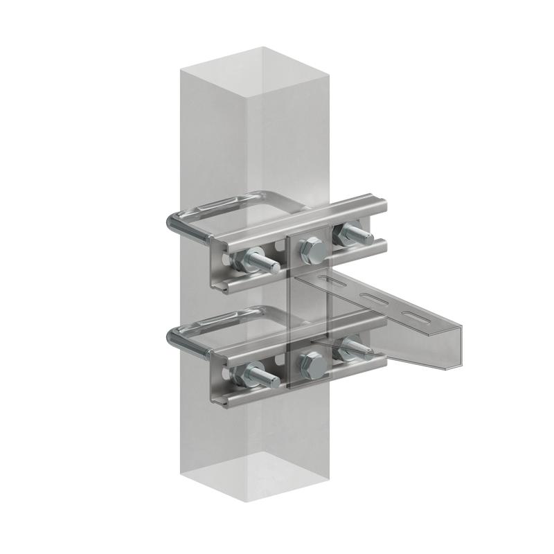 Комплект-страт крепления к опорам ограждения 80х80мм HD КМ LO67941 от BTSprom.by