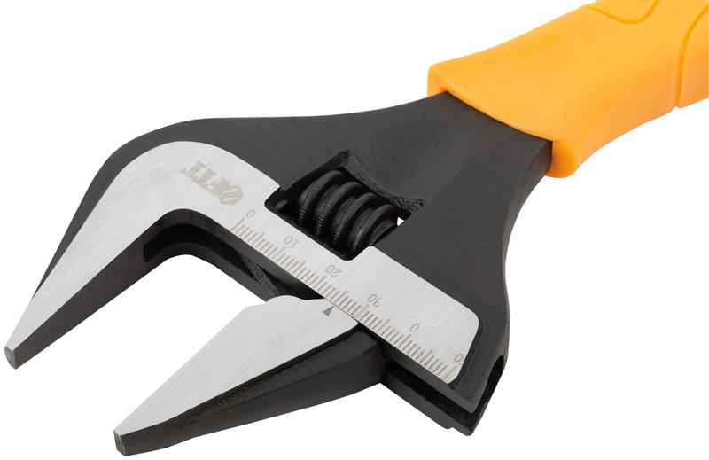  Ключ разводной "Эталон" CrV узкие губки шкала экстра увелич. захват прорезин. ручка 250мм 50мм FIT 70197 фото в каталоге от BTSprom.by