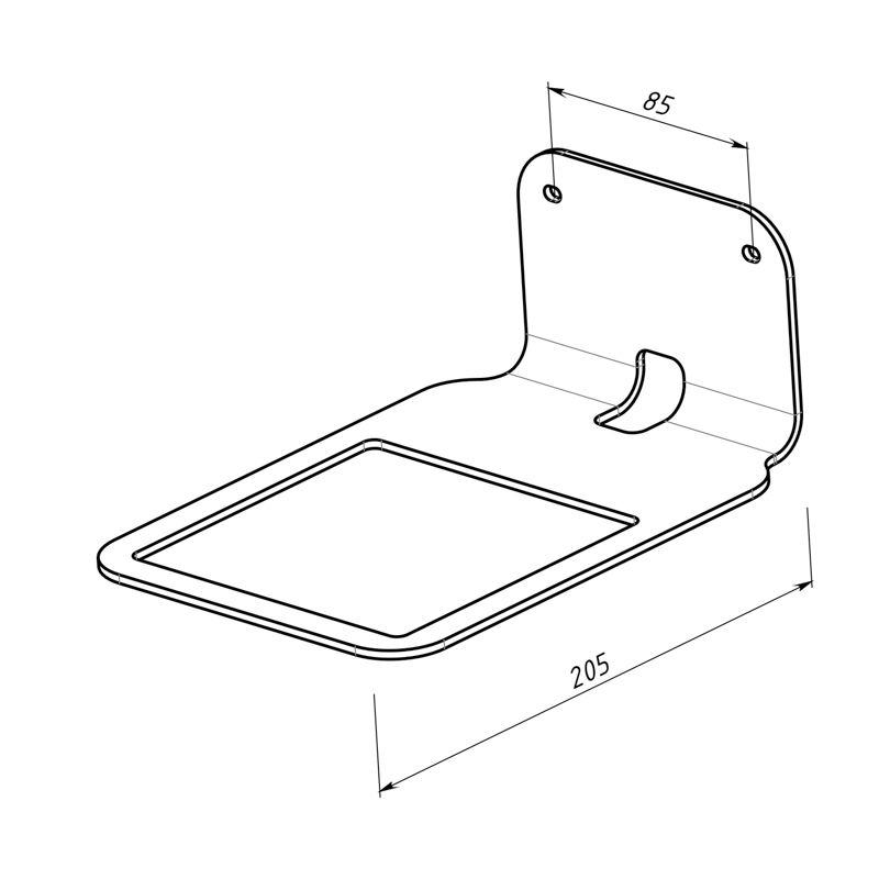  Кронштейн для Яндекс Станции настенный сер. Rexant 38-0623 фото в каталоге от BTSprom.by