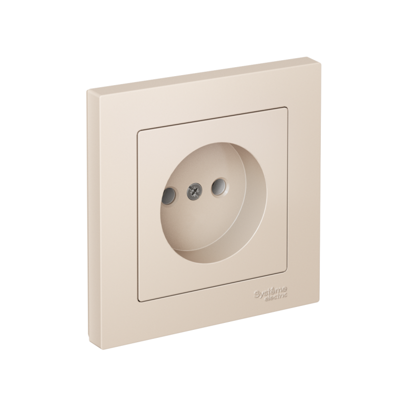 розетка atlasdesign 16а без заземл. быстрозажим. клем. в сборе беж. se atn000240s от BTSprom.by