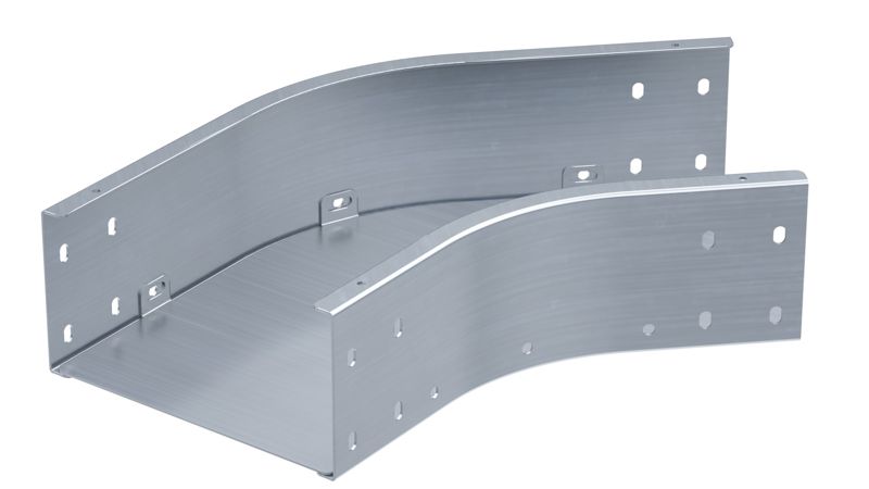 Угол для лотка горизонтальный 45град. 200х80 1.2мм в компл. с крепежн. элемент. цинк-ламель DKC SCN820KZL от BTSprom.by