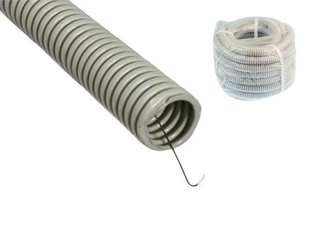 труба гофр.пвх d 20 с зондом (10 м) юпитер jp3110-12 от BTSprom.by