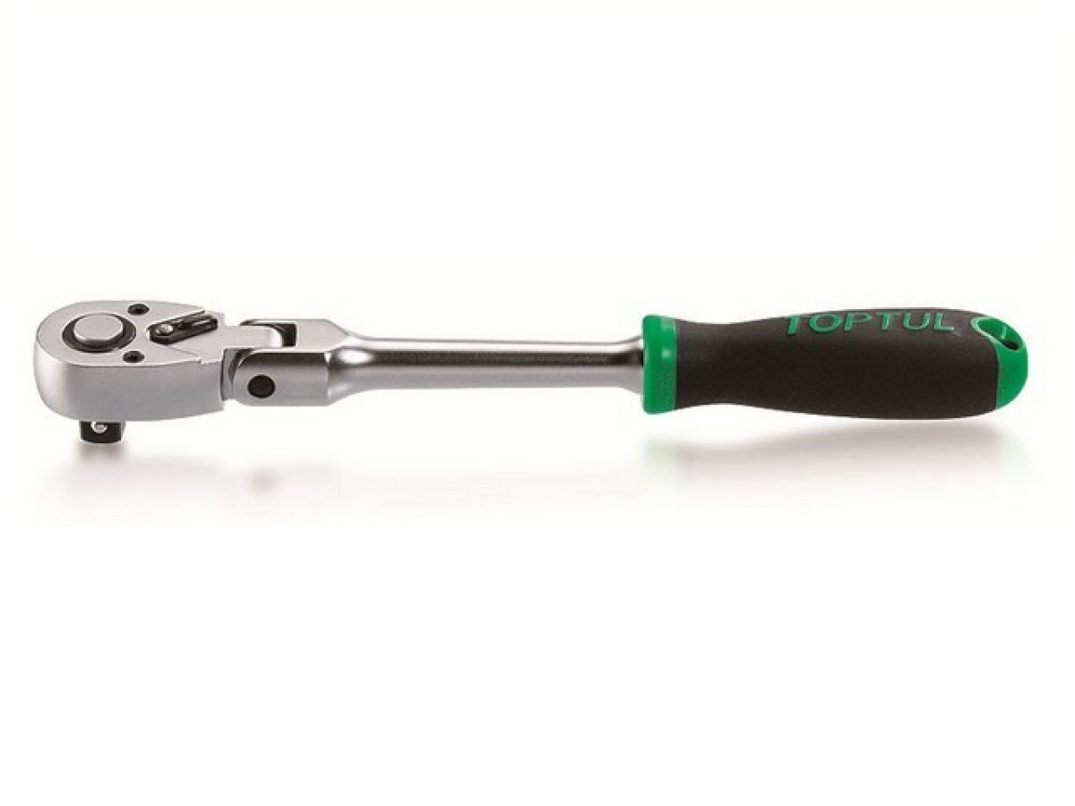 трещотка с шарниром 1/2" 72зуба 305мм toptul cjhm1631 от BTSprom.by