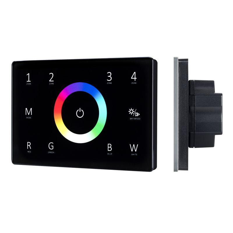 панель sens smart-p85-rgbw black 230в 4 зоны 2.4g ip20 пластик arlight 028405 от BTSprom.by