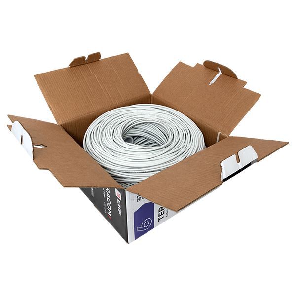  Кабель витая пара U/UTP кат.6 4 пары 23 AWG solid LSZH нг(А)-HF сер. (уп.305м) TERACOM PRO EKF TRP-6UTP-04LSH-GY-IN3 фото в каталоге от BTSprom.by