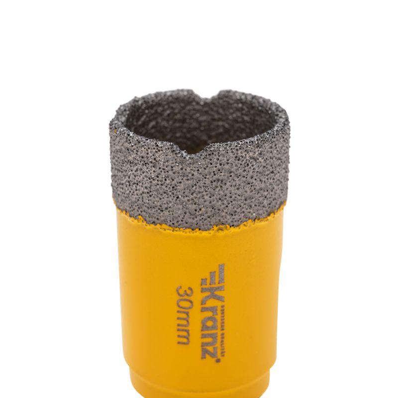  Коронка алмазная профессиональная по керамограниту и железобетону М14 вакуумное спекание 30мм для УШМ Kranz KR-92-1014 фото в каталоге от BTSprom.by