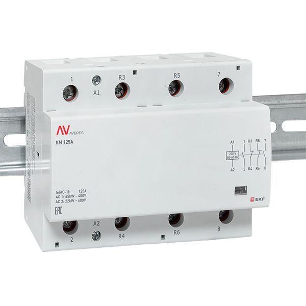  Контактор модульный КМ 125А 2NO+2NC 230В AC (6 мод.) AVERES EKF km-av-6-125-22-230V фото в каталоге от BTSprom.by